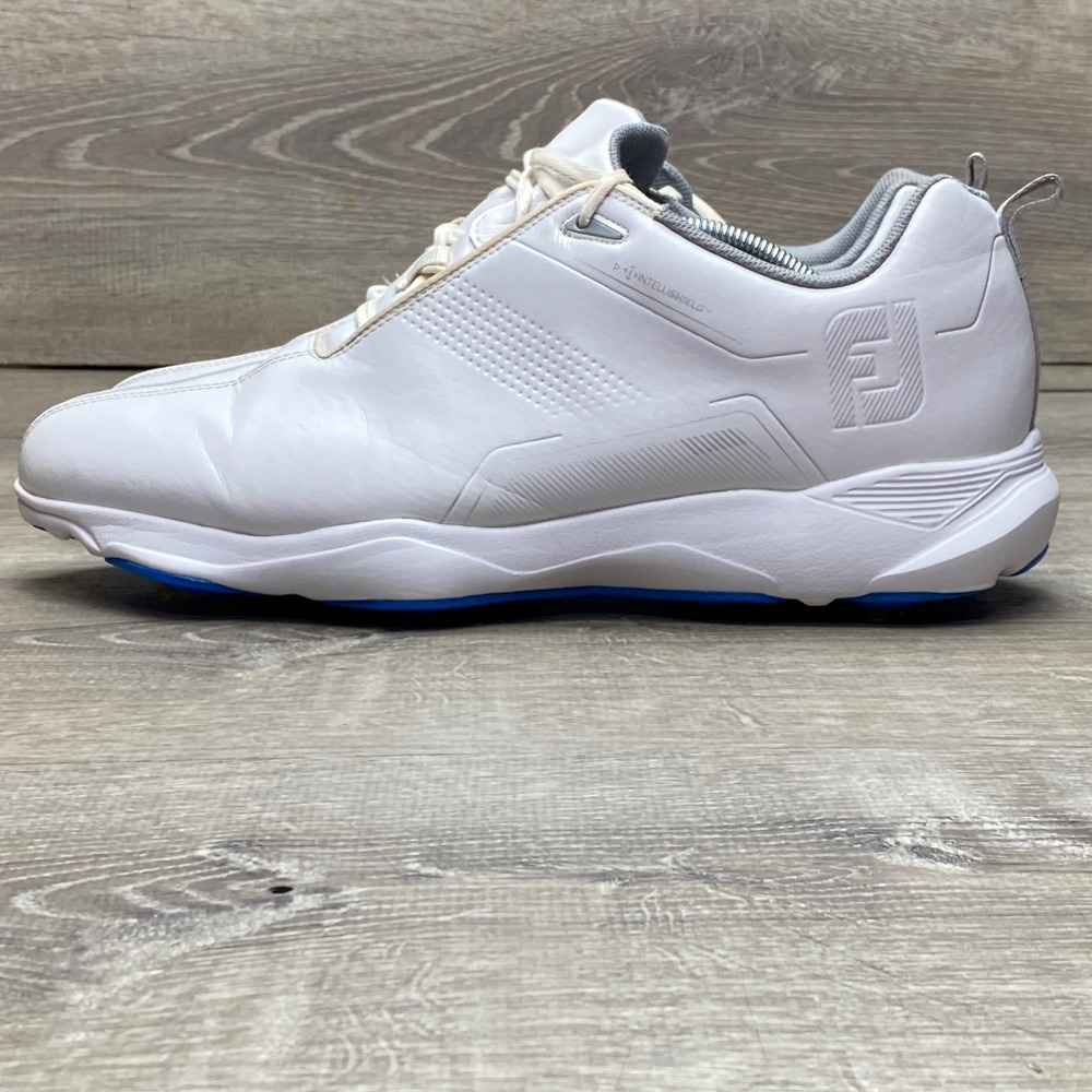 FootJoy Fuel Golf Performance Shoes Mens White Synthetic Sneakers IntelliShield